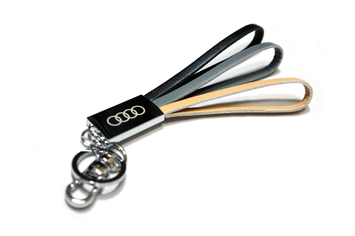 Audi 純正 レザーキーリング ( レザーループストラップ ) kraftwoks web shop 純正レザーキーホルダー