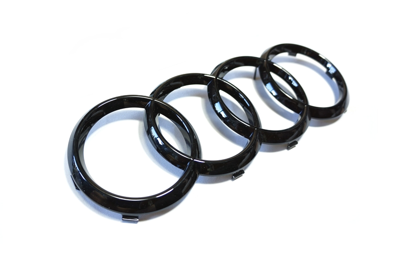 Audi 純正 グロスブラック FourRings フロント グリル エンブレム [3